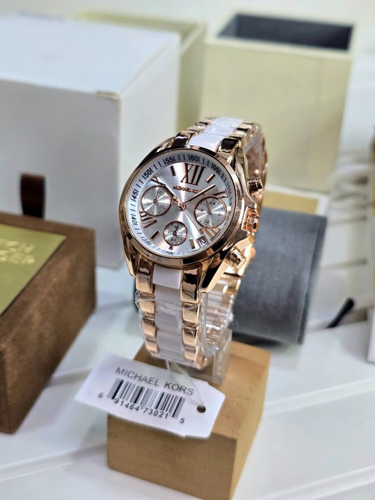 MK | WM05| White Women's Watch | 1:1 Quality- WHITE
